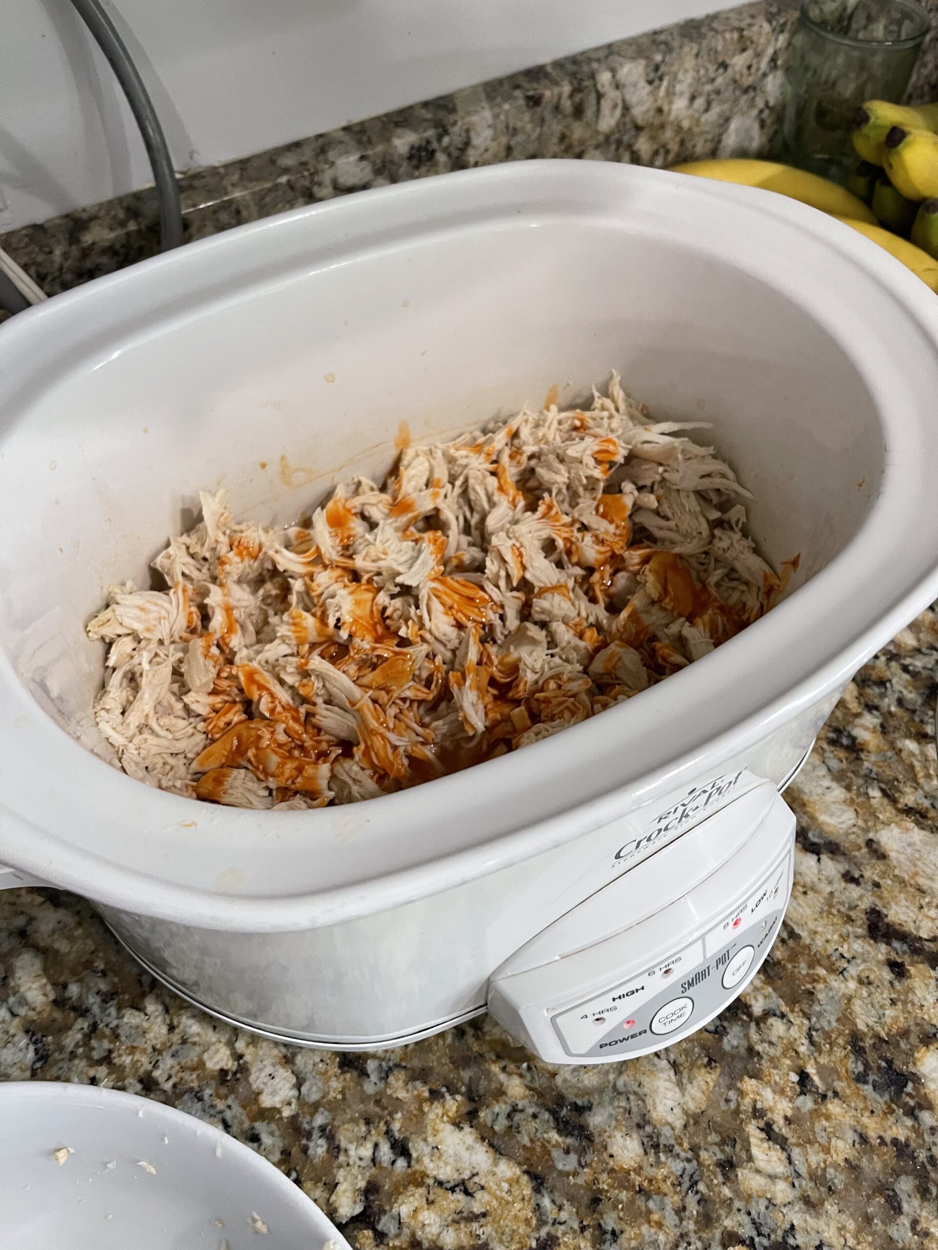 Crockpot Shredded Buffalo Chicken Sandwiches